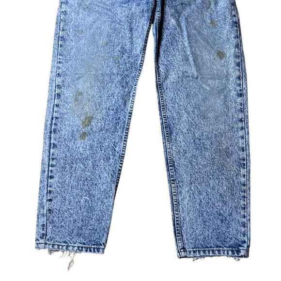 Vintage 80s Acid Wash Levi’s 550 Orange Tab Jeans Mom Jeans 34x30 - Picture 4 of 9